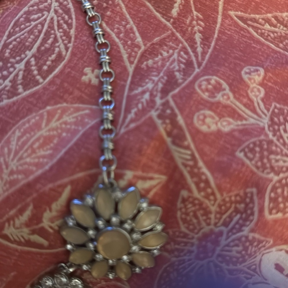 Lia Sophia Yellow and Silver Floral Necklace - Picture 2 of 2